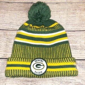 Green Bay Packers New Era NFL Play 100 Knit Hat Cap Beanie Hat